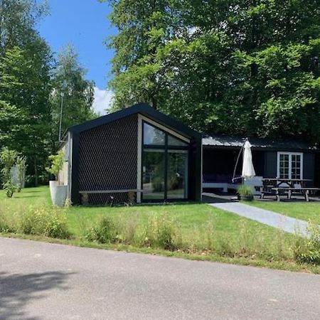 Luxe Chalet In Oosterwolde In Friesland, Op Rustig Park Met Uitzicht Op Meer En Strandje Εξωτερικό φωτογραφία